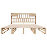 Bookcase Bed without Mattress 180x200 cm Super King Solid Wood Pine 3323968