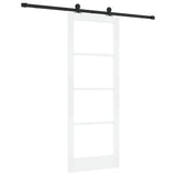 Sliding Door ORKDAL White and Black 78 x 202 cm 3332020