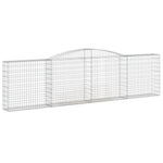 Arched Gabion Basket 400x30x100/120 cm Galvanised Iron 153525