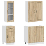 Kitchen Unit PORTO 8 pcs Sonoma Oak Engineered Wood 3438423