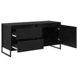 TV Cabinet Black Oak 100 x 36 x 49.5 cm Engineered Wood 886618