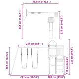Outdoor Playset Impregnated Wood Pine 3279003