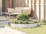 Planter Ring 5 pcs Silver 120 x 120 x 20 cm Stainless Steel 873643