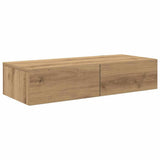 Wall Shelf with Drawers Artisian Oak 80x33x17 cm Engineered Wood 859985