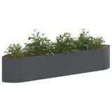 Raised Garden Bed Anthracite 220 x 40x 40 cm Steel 8011721