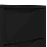 Bedside Tables 2 pcs Black 30.5 x 30 x 43 cm Engineered Wood 888800
