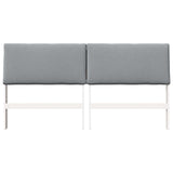 Upholstered Headboard Light Grey 200 cm Solid Pine Wood 879268