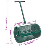 Compost Spreader 75L Green 40x60 cm Steel 4009271