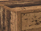 TV Cabinet with LED Old Wood 165 x 34 x 40 cm Engineered Wood 3418718