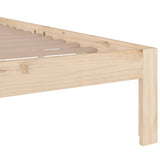 Bed Frame without Mattress Solid Wood 140x200 cm 814754