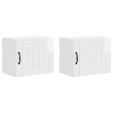 Wall Cabinet LUCCA 2 pcs High Gloss White 50 x 31 x 40 cm 884903