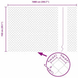 Welded Wire Fence with Spikes 10 x 1.5 m 3351216