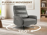 Power Recliner Chair, Swivel Electric Reclining Chair with Type CUSB, Recliner Armchair with T3398P548056