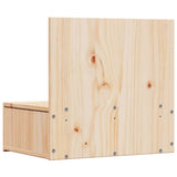 Bedside Table 2 pcs Brown 42 x 32.5 x 40 cm Solid pine wood 873494