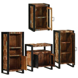 Bathroom Furniture Set 4 pcs Multicolour Solid Reclaimed Wood 3305693