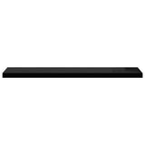 Floating Wall Shelf Black 120x23.5x3.8 cm MDF 323841