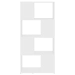 Book Cabinet Room Divider White 60x24x124.5 cm Engineered Wood 809080