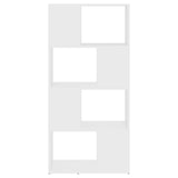 Book Cabinet Room Divider White 60x24x124.5 cm Engineered Wood 809080