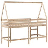 Loft Bed with Ladder and Roof without Mattress 90x200 cm 3282110