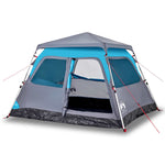 ZNTS Camping Tent Dome 4-Person Blue Quick Release 4004231