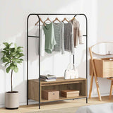 Clothes Rack Brown Oak 100 x 44 x 160 cm Engineered Wood 868456
