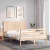 Bed Frame without Mattress 140x190 cm Solid Wood 3194486