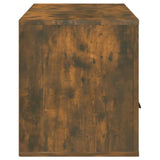 TV Cabinet Smoked Oak 100x35x40 cm Engineered Wood 816813