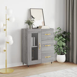 Sideboard Grey Sonoma 69.5x34x90 cm Engineered Wood 828026