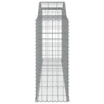Arched Gabion Baskets 5 pcs 300x50x120/140 cm Galvanised Iron 3146722
