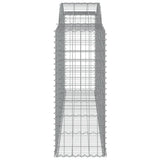 Arched Gabion Baskets 5 pcs 300x50x120/140 cm Galvanised Iron 3146722