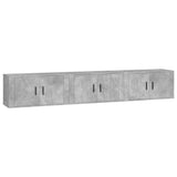 Wall-mounted TV Cabinets 3 pcs Concrete Grey 80x34.5x40 cm 3188362