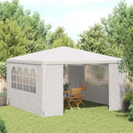 Professional Party Tent with Side Walls 4x4 m White 90 g/m 48525
