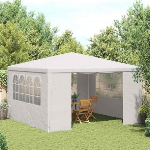 Professional Party Tent with Side Walls 4x4 m White 90 g/m 48525