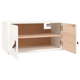 Wall Cabinets 2 pcs White 60x30x30 cm Solid Wood Pine 818368
