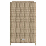 Garden Storage Cabinet Beige 83x45x76 cm Poly Rattan 365546