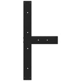 Dining Table Legs T-Shaped 2 pcs Black 70x35x cm Steel 4013056