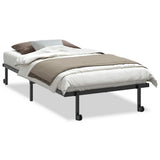 Bed Frame without Mattress Foldable Black 100x190 cm Steel 4103961