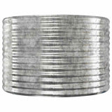 Garden Raised Bed Galvanised Steel 100x100x68 cm Silver 319057
