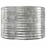 Garden Raised Bed Galvanised Steel 100x100x68 cm Silver 319057