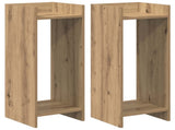 Plant Stand 2 pcs Artisan Oak 30 x 30 x 80 cm Engineered Wood 899593