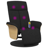 Massage Recliner Chair Black 79 x 87 x 104.5 cm Fabric 42018594