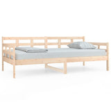 Day Bed Natural Pine Solid Pine Wood Single size 820367