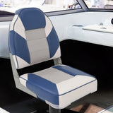 4 Piece Foldable Boat Seat Set High Backrest 3284331