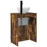Bathroom Vanity with Sink Smoked Oak 54 x 35 x 83 cm 890143