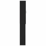 Toilet Cabinet UTRECHT Black 66 x 25.5 x 190 cm Engineered Wood 897796