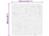 Rug HUARTE Short Pile Soft and Washable Cream 140x200 cm 375039