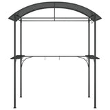 BBQ Gazebo with Side Shelves Anthracite 220x115x230 cm Steel 360138