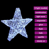 3D Star 50 LEDs Cold white 55 x 53.5 x 10 cm Acrylic 42019099