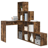 Corner Desk Smoked Oak 101.5 x 149.5 x 149.5 cm Engineered Wood 3337245