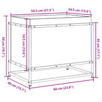 ZNTS Garden Planter 60x40x50 cm Solid Wood Pine 847023